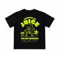 Juice T-shirt Black - Lime