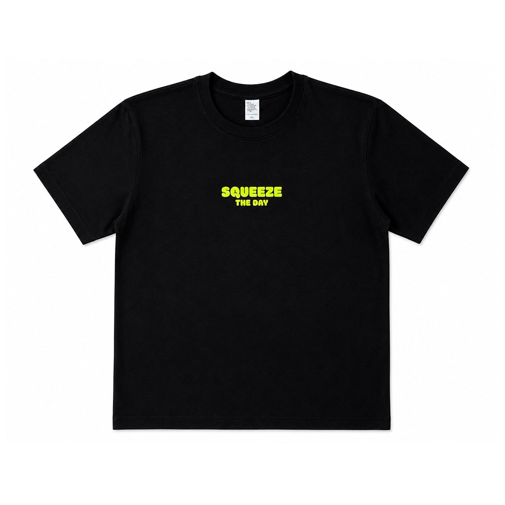Juice T-shirt Black - Lime