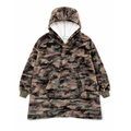 Sherpa Oversized Hooded Blanket - Camo