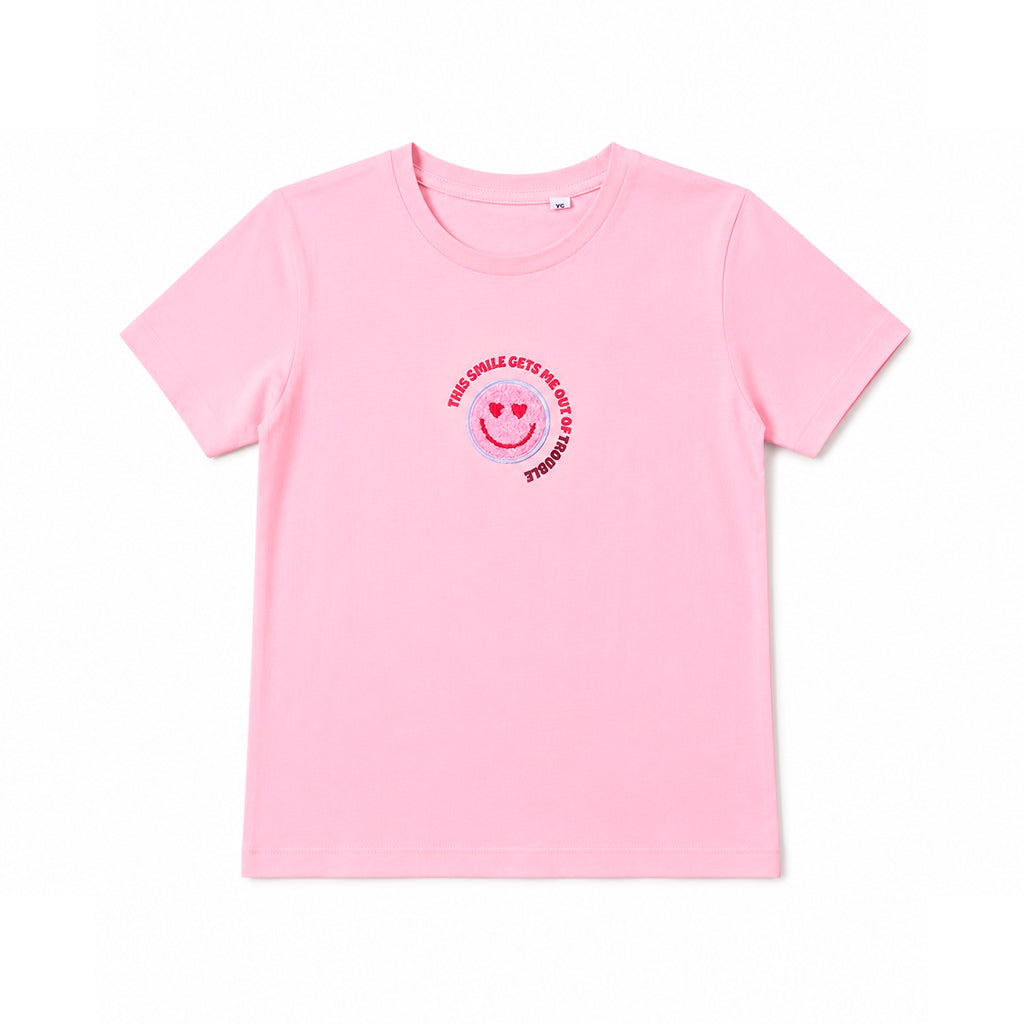 Smiley Face T-shirt - Pink