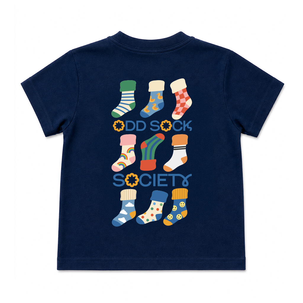 Odd Sock Tee - Navy