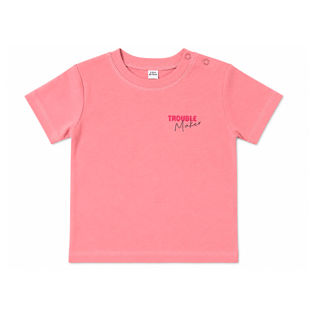 Trouble Make T-shirt Toddler - Pink