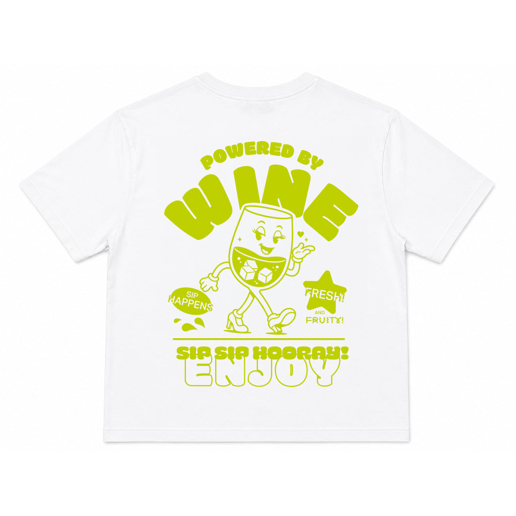 Adult Wine T-shirt - Lime